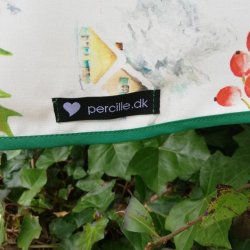 Rund tekstildug 139 cm Jul med Dyr og Kristtjrn