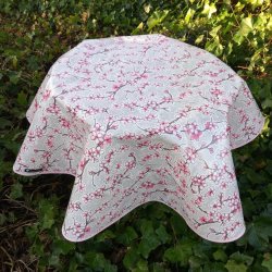 Rund voksdug 120 cm Cherry Blossom