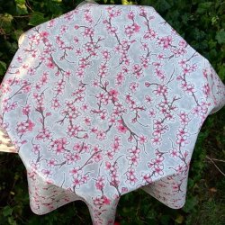 Rund voksdug 120 cm Cherry Blossom