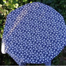 Rund tekstildug 135 cm Bl Blomster Olga