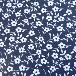 Rund tekstildug 135 cm Bl Blomster Olga