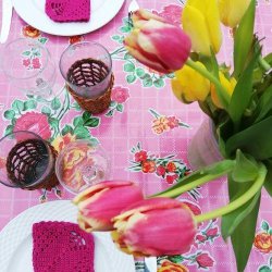 Rosendal Pink Voksdug