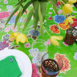 Chrisantemos Grn Voksdug 120 cm bred