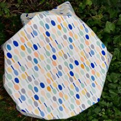 Rund voksdug 140 cm Bl Spoon