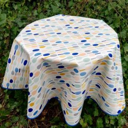 Rund voksdug 140 cm Bl Spoon