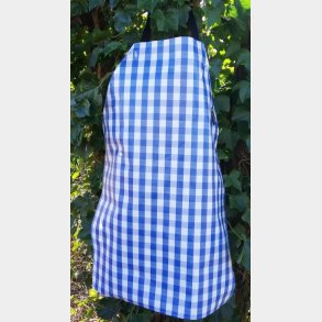 Forklde i voksdug med store bl tern