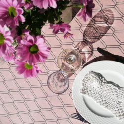 Rund tekstildug med Elastik Rosalina 135 cm