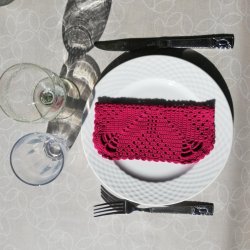 Tekstildug Pruna Hvid Blomst