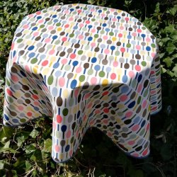 Rund voksdug 140 cm Multifarvet Spoon