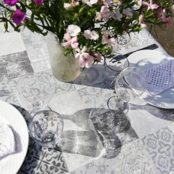 Rund tekstildug med Elastik Castillo 135 cm