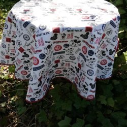 Rund tekstildug 139 cm Mikey Mouse Retro