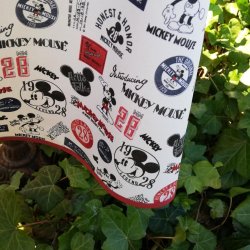 Rund tekstildug 139 cm Mikey Mouse Retro