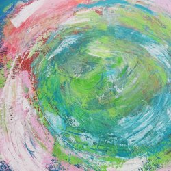 Jordkloden Maleri 60 x 60 cm