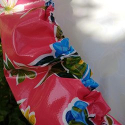 Rund voksdug med Elastik Fortin Roze 120 cm