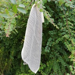 Ribstrikket Hndklde i NaturGr