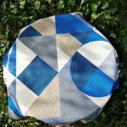 Rund voksdug 140 cm BlGuld