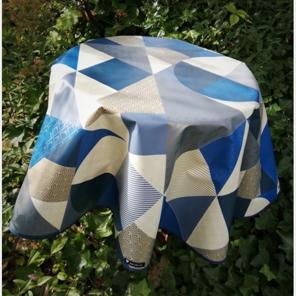 Rund voksdug 140 cm BlGuld