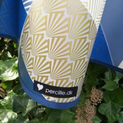 Rund voksdug 140 cm BlGuld