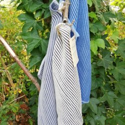 Ribstrikket Hndklde i NaturGr