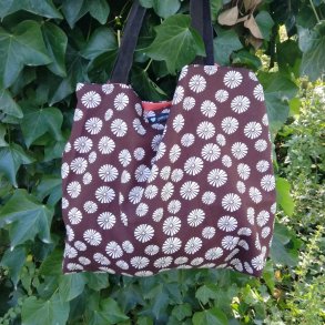 Taske Maja Brun med Blomst