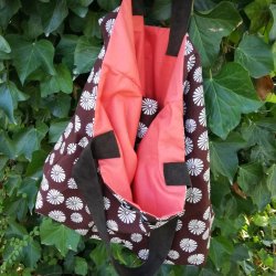 Taske Maja Brun med Blomst