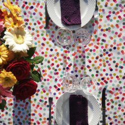 Konfettikugler p Voksdug