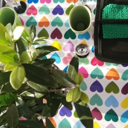 Hjerte voksdug med krlighed