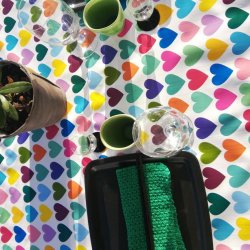 Hjerte voksdug med krlighed