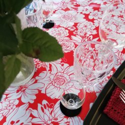 Aleta voksdug med blomster