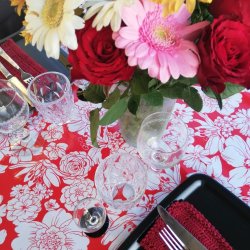 Aleta voksdug med blomster