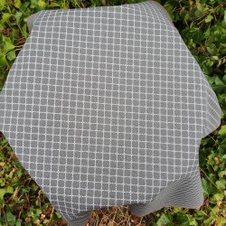 Rund tekstildug 139 cm Sort Appelsin