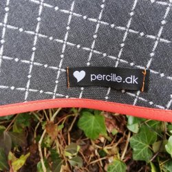 Rund tekstildug 139 cm Sort Appelsin