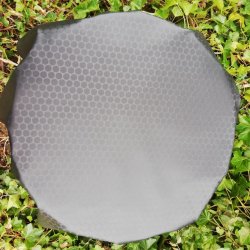 Rund tekstildug 139 cm Sort Cirkler