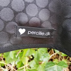 Rund tekstildug 139 cm Sort Cirkler