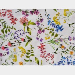 Voksdug med Blomsterflora Bettina