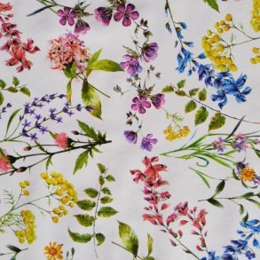 Voksdug med Blomsterflora Bettina