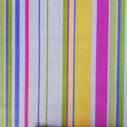 Rund tekstildug med Elastik Striber Evelyn 135 cm