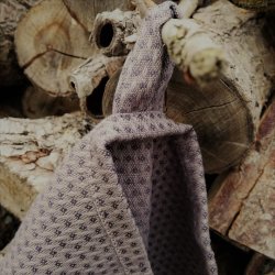 Viskestykke Varm Gr/Brun kologisk