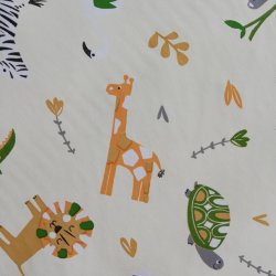 Brnevoksdug med dyremotiver