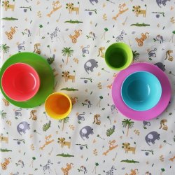 Brnevoksdug med dyremotiver