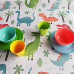 Brnevoksdug med Dinosaurusser