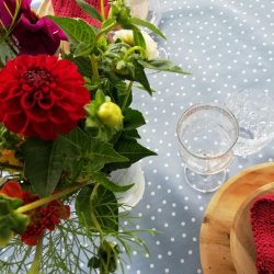 Prikket voksdug med duebl bund