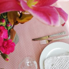 Voksdug Belle Fleur Light Rose