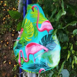 Cykelsadelovertr�k Margit Flamingo