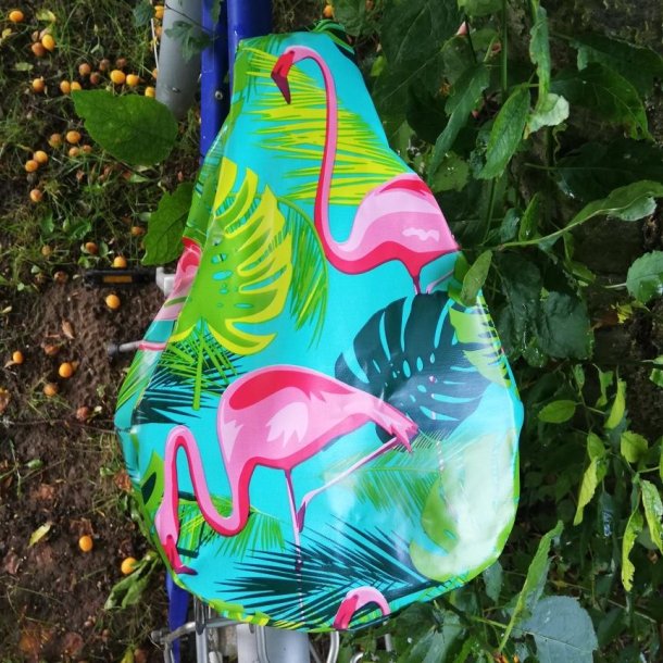 Cykelsadelovertr�k Margit Flamingo