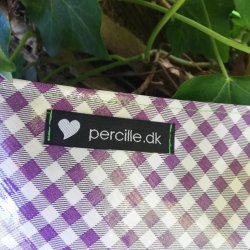 Brneforklde Voksdug Lilla med Grnt Bnd