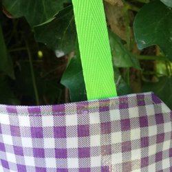 Brneforklde Voksdug Lilla med Grnt Bnd