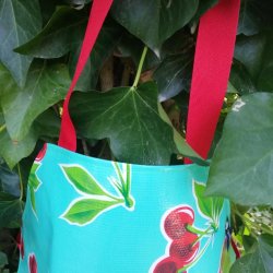 Brneforklde Voksdug Mint med Kirsebr