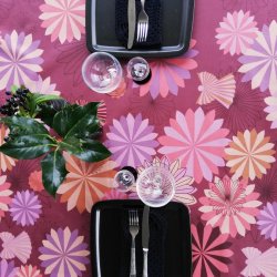 Rund Tekstildug Engel Purple 140 cm