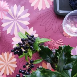 Rund Tekstildug Engel Purple 140 cm